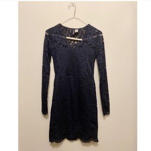 Divided H&M Navy Lace Dress